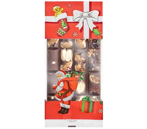 Flat Xmas Gift Bag for Confectionery